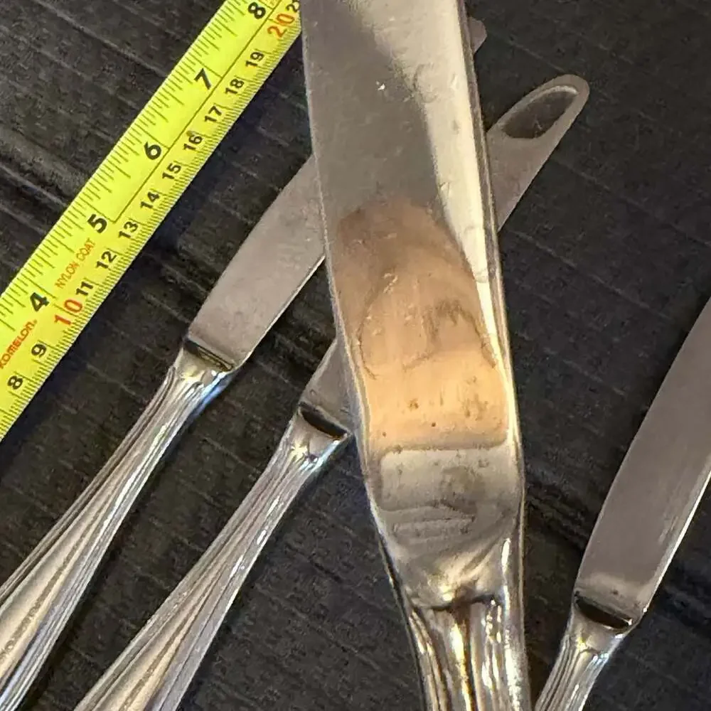Wallace Royal Thread Stainless Dinner Knives Set of 4